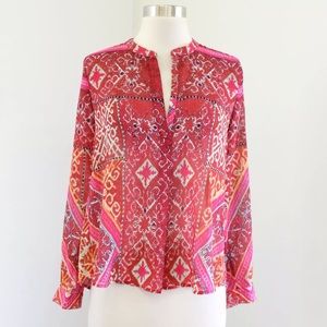 Cynthia Vincent Made in Kind Medallion Print Top